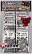 Image (Silver) 10-Pack of Folding Chairs - Ringside Exclusive