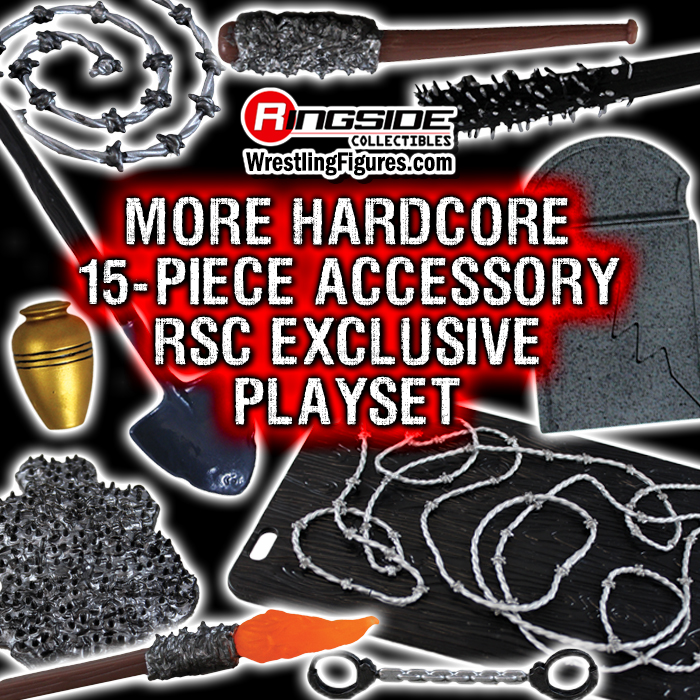 More Hardcore 15-Piece Accessory Playset - Ringside Exclusive image 