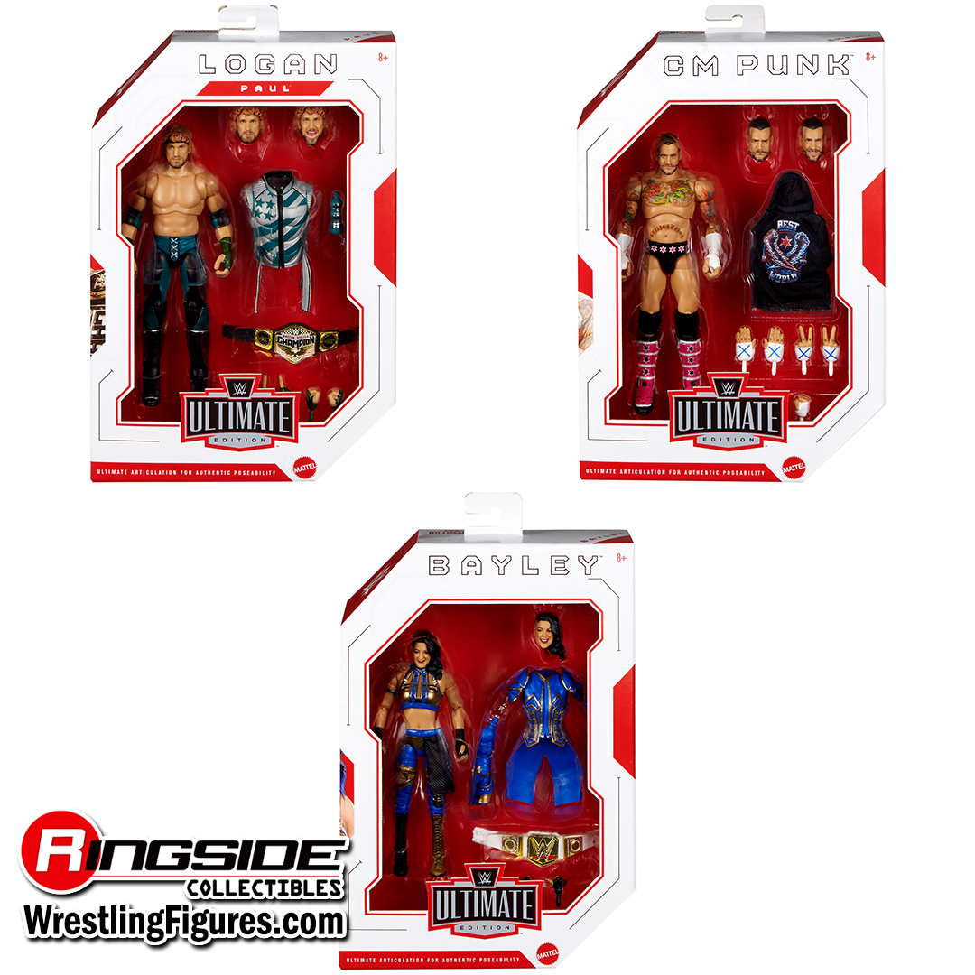 Image WWE Ultimate Edition 27 (CM Punk, Logan Paul & Bayley) - Complete Set of 3